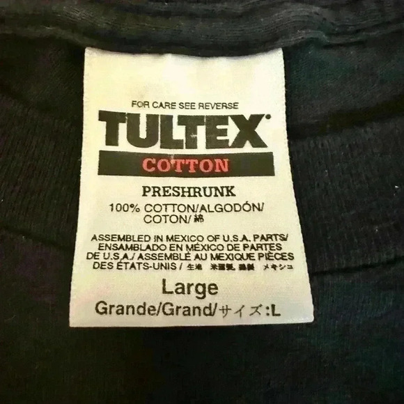 Halloween Black Cat Jack O Lantern Vintage Tultex Short Sleeve Shirt Size L - Picture 6 of 6